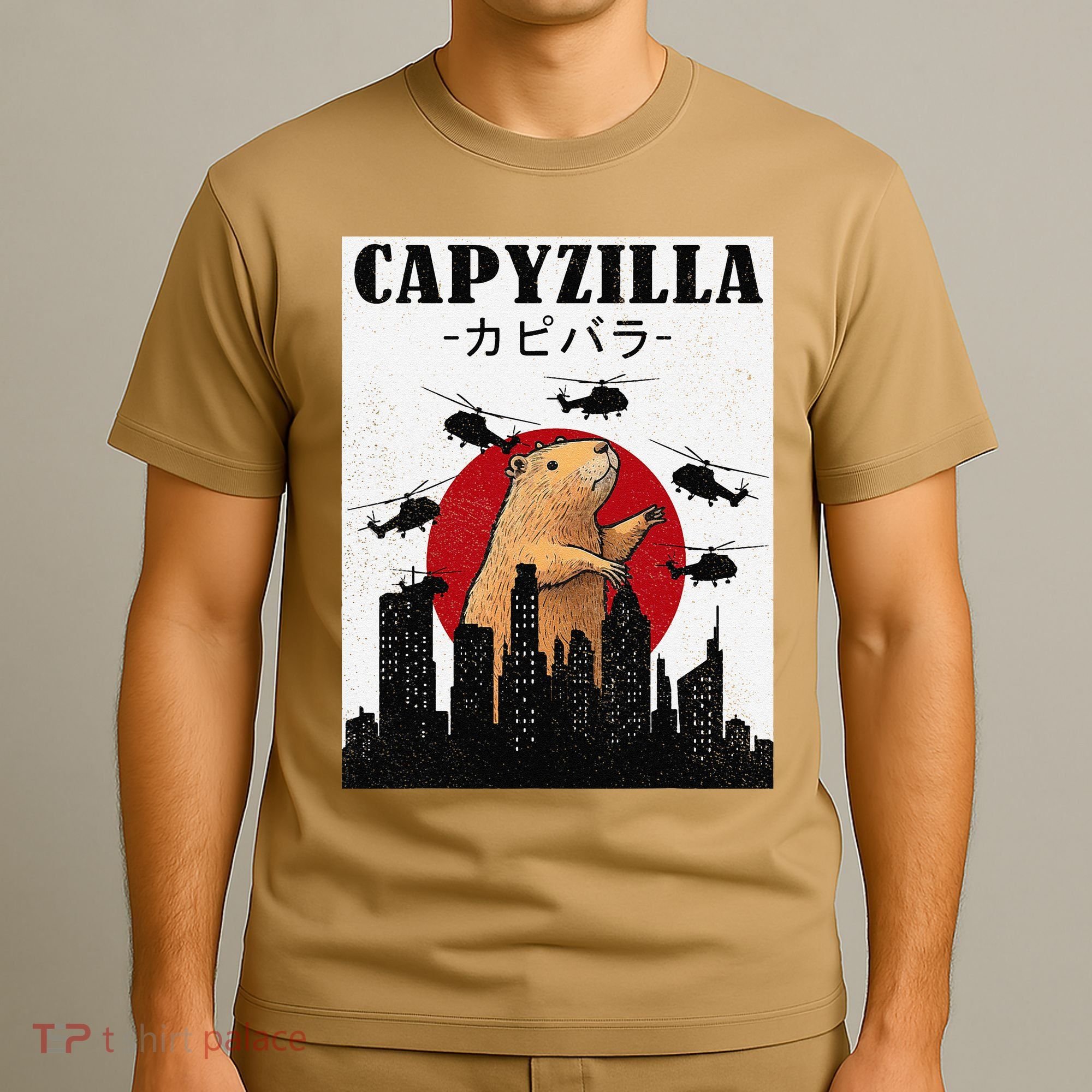 Capybara Funny Capybara Rodent Capyzilla Funny T-Shirt
