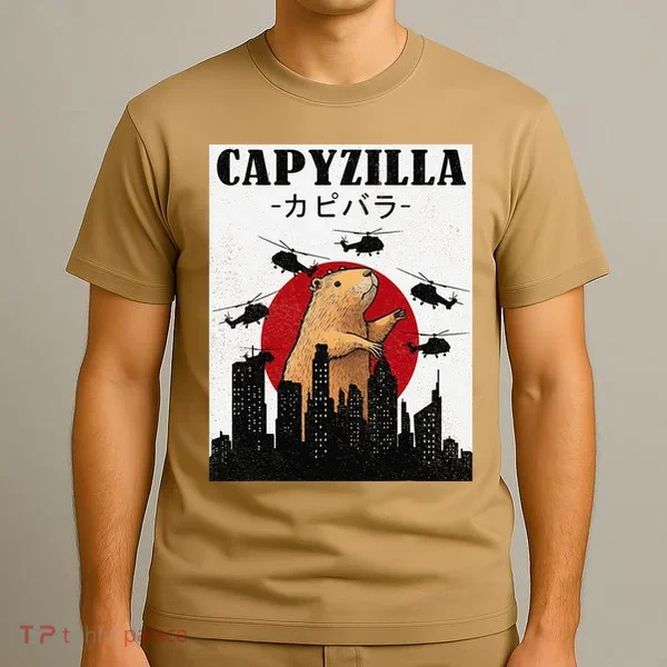 Capybara Funny Capybara Rodent Capyzilla Funny T-Shirt
