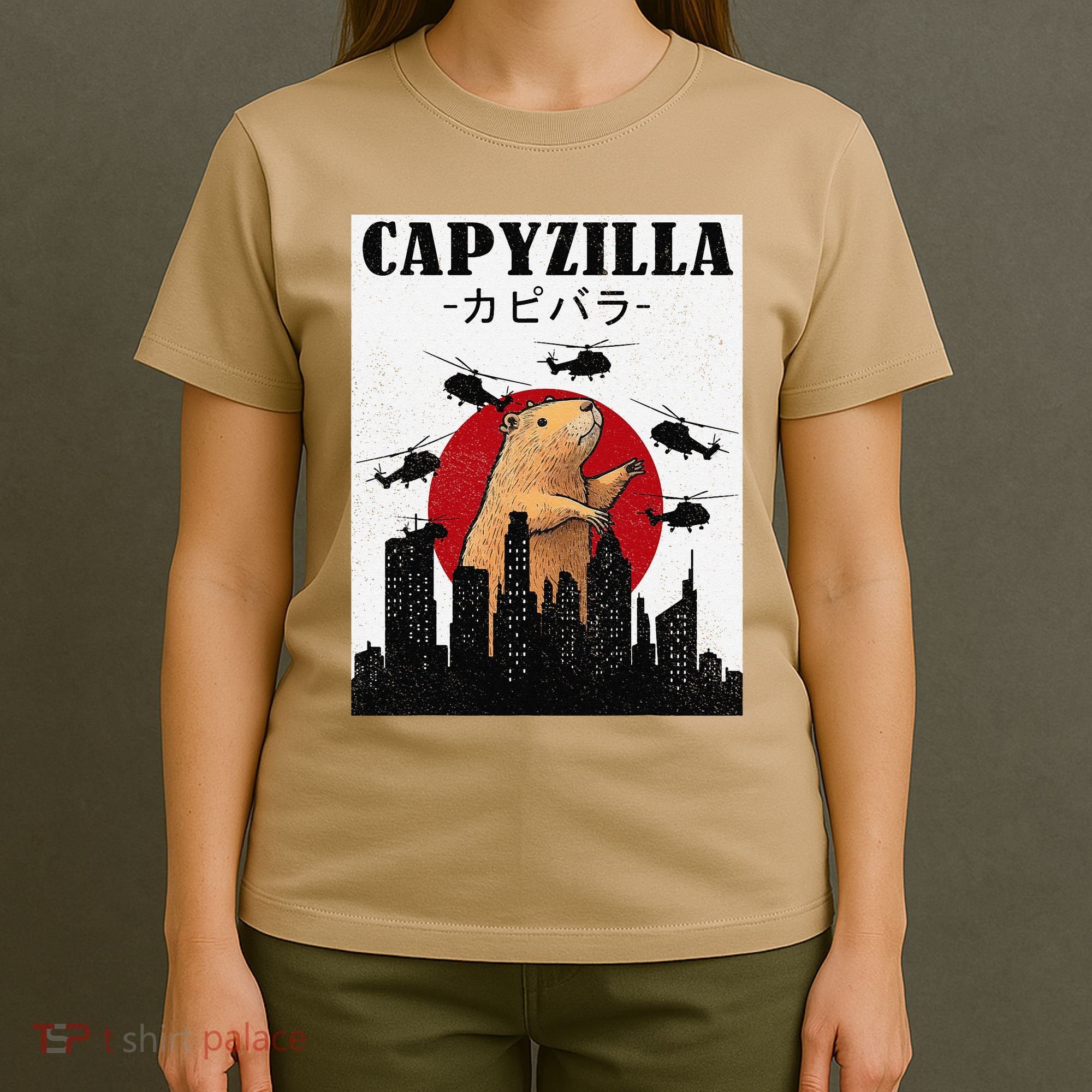Capybara Funny Capybara Rodent Capyzilla Funny T-Shirt