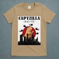 Capybara Funny Capybara Rodent Capyzilla Funny T-Shirt thumb 5