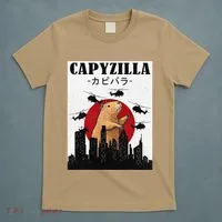 Capybara Funny Capybara Rodent Capyzilla Funny T-Shirt thumb 5