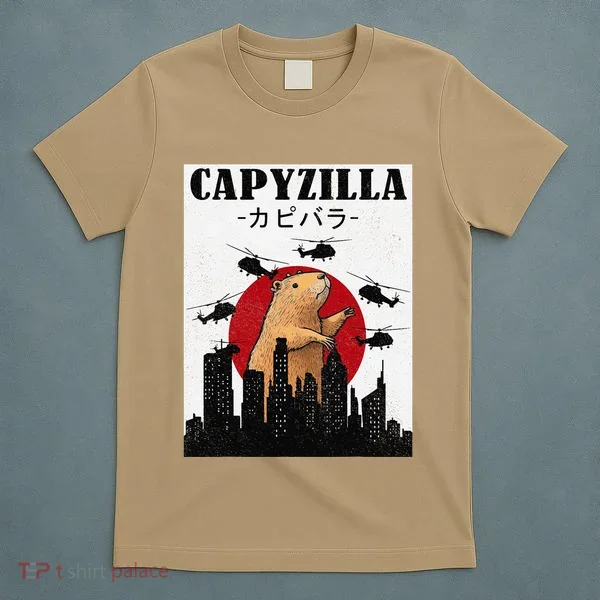 Capybara Funny Capybara Rodent Capyzilla Funny T-Shirt