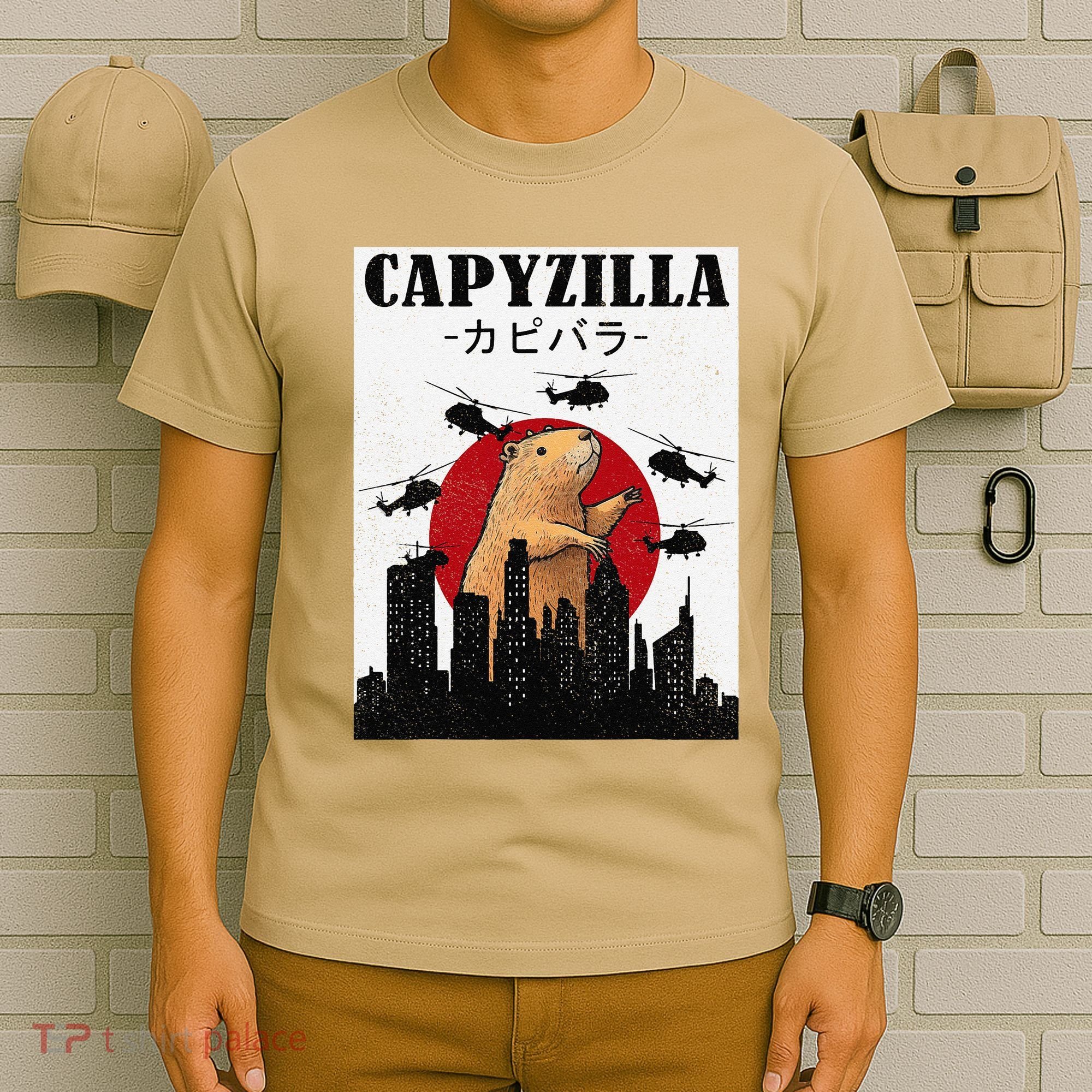 Capybara Funny Capybara Rodent Capyzilla Funny T-Shirt