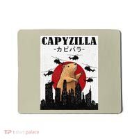 Capybara Funny Capybara Rodent Capyzilla Funny Mousepad thumb 0