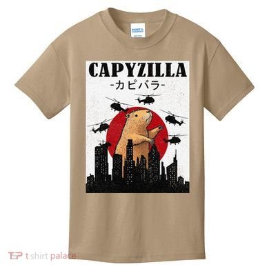 Capybara Funny Capybara Rodent Capyzilla Funny Kids T-Shirt