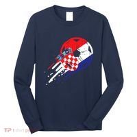 Croatia Flag Croatian Soccer Football Fan Long Sleeve Shirt thumb 0