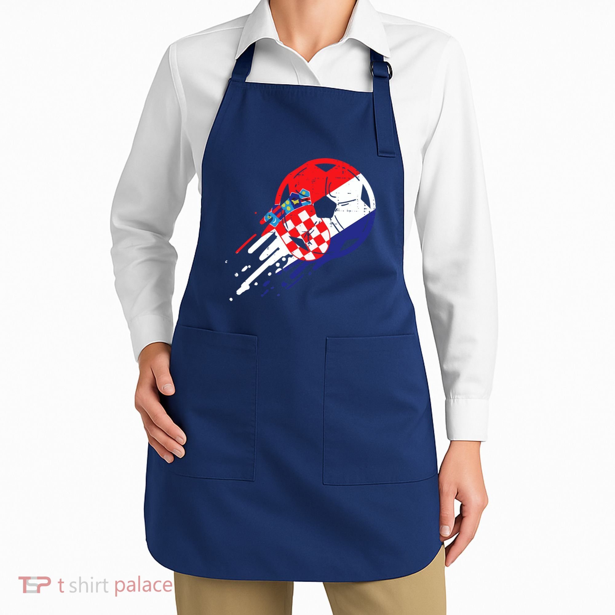 Croatia Flag Croatian Soccer Football Fan Apron