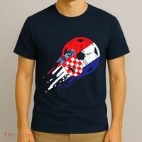 Croatia Flag Croatian Soccer Football Fan T-Shirt thumb 3