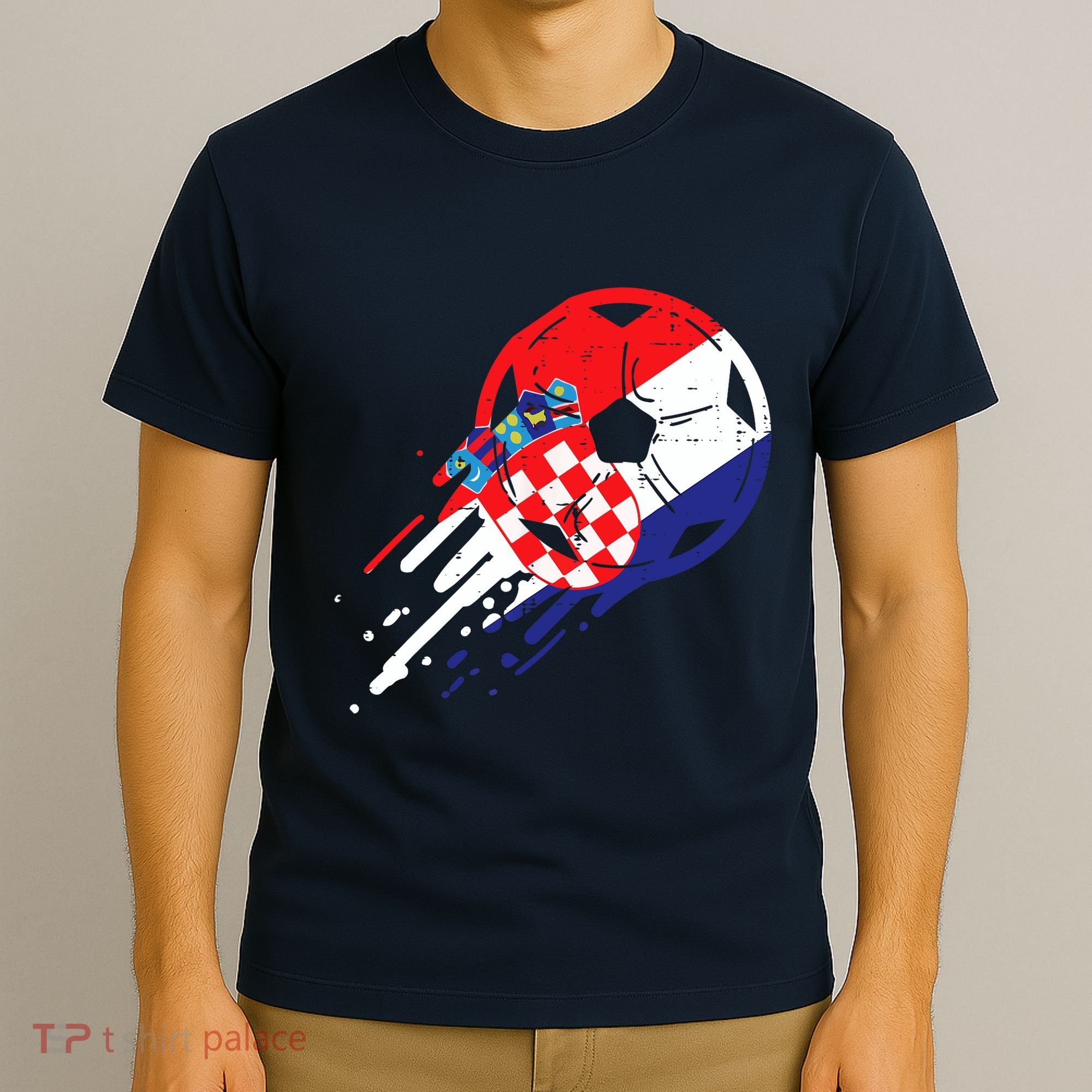 Croatia Flag Croatian Soccer Football Fan T-Shirt