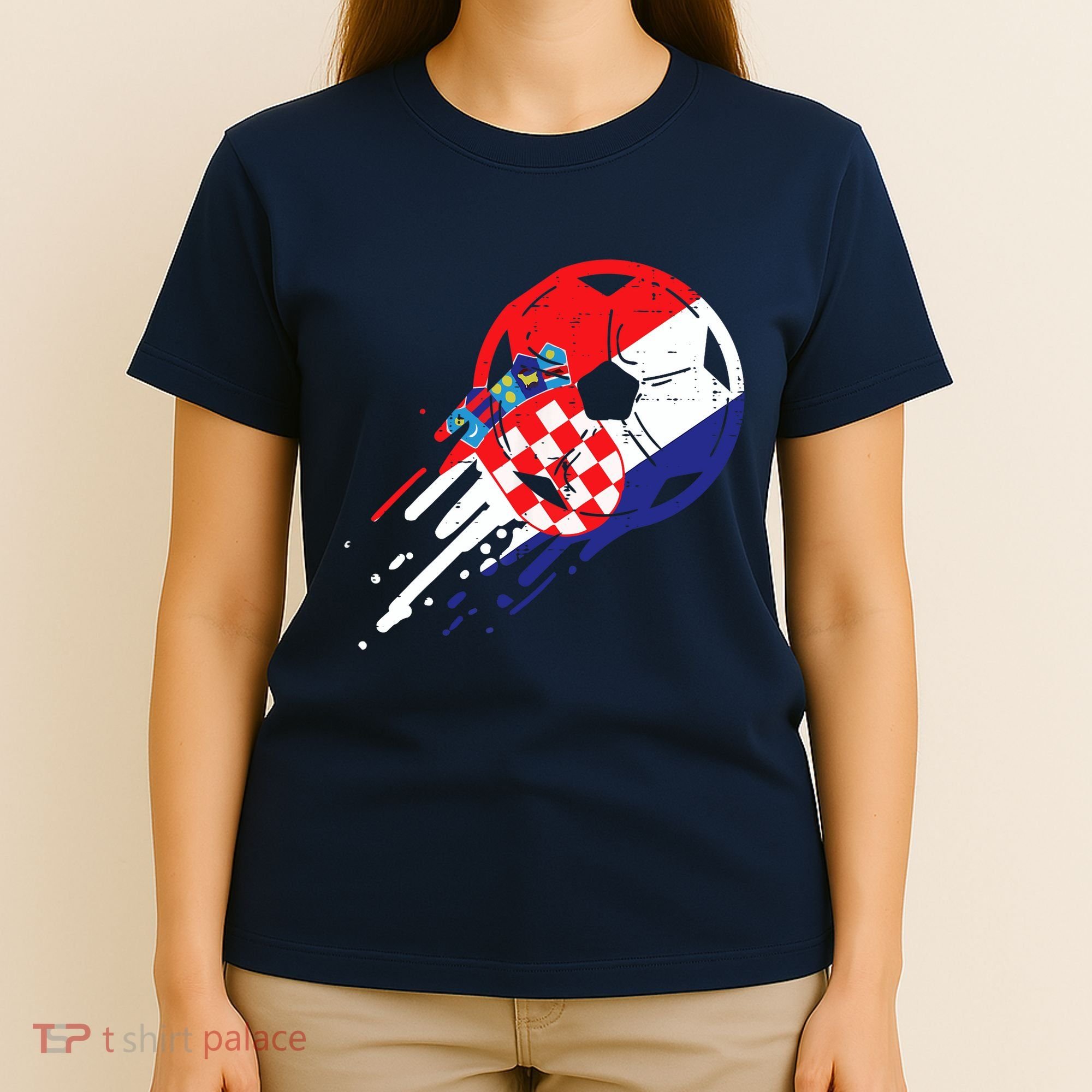 Croatia Flag Croatian Soccer Football Fan T-Shirt
