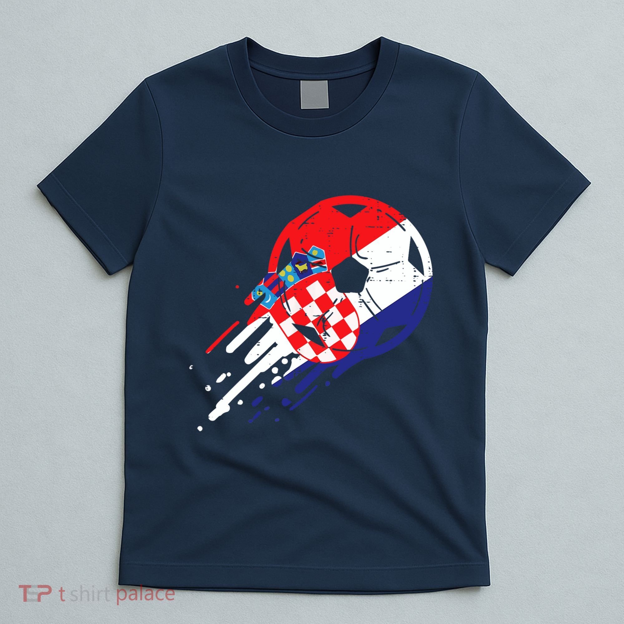 Croatia Flag Croatian Soccer Football Fan T-Shirt