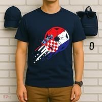 Croatia Flag Croatian Soccer Football Fan T-Shirt thumb 6