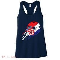 Croatia Flag Croatian Soccer Football Fan Women's Tank Top thumb 0