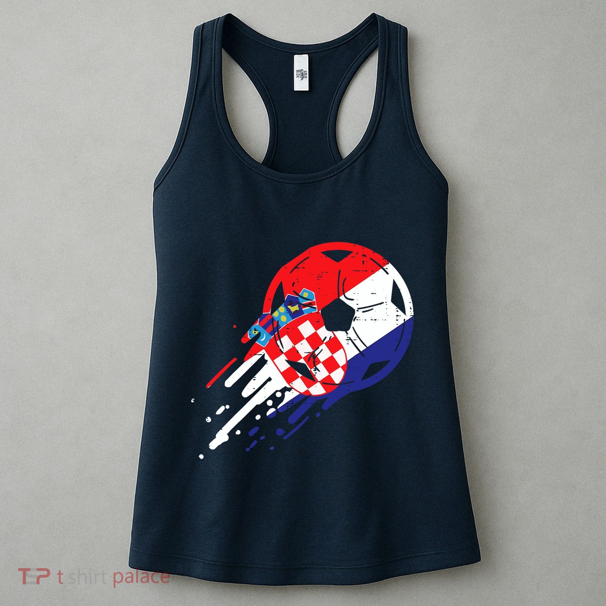 Croatia Flag Croatian Soccer Football Fan Women's Tank Top
