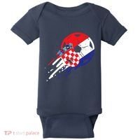 Croatia Flag Croatian Soccer Football Fan Baby Bodysuit thumb 0