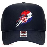 Croatia Flag Croatian Soccer Football Fan Hat thumb 0