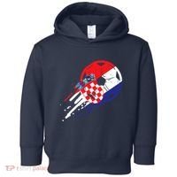 Croatia Flag Croatian Soccer Football Fan Toddler Hoodie thumb 0
