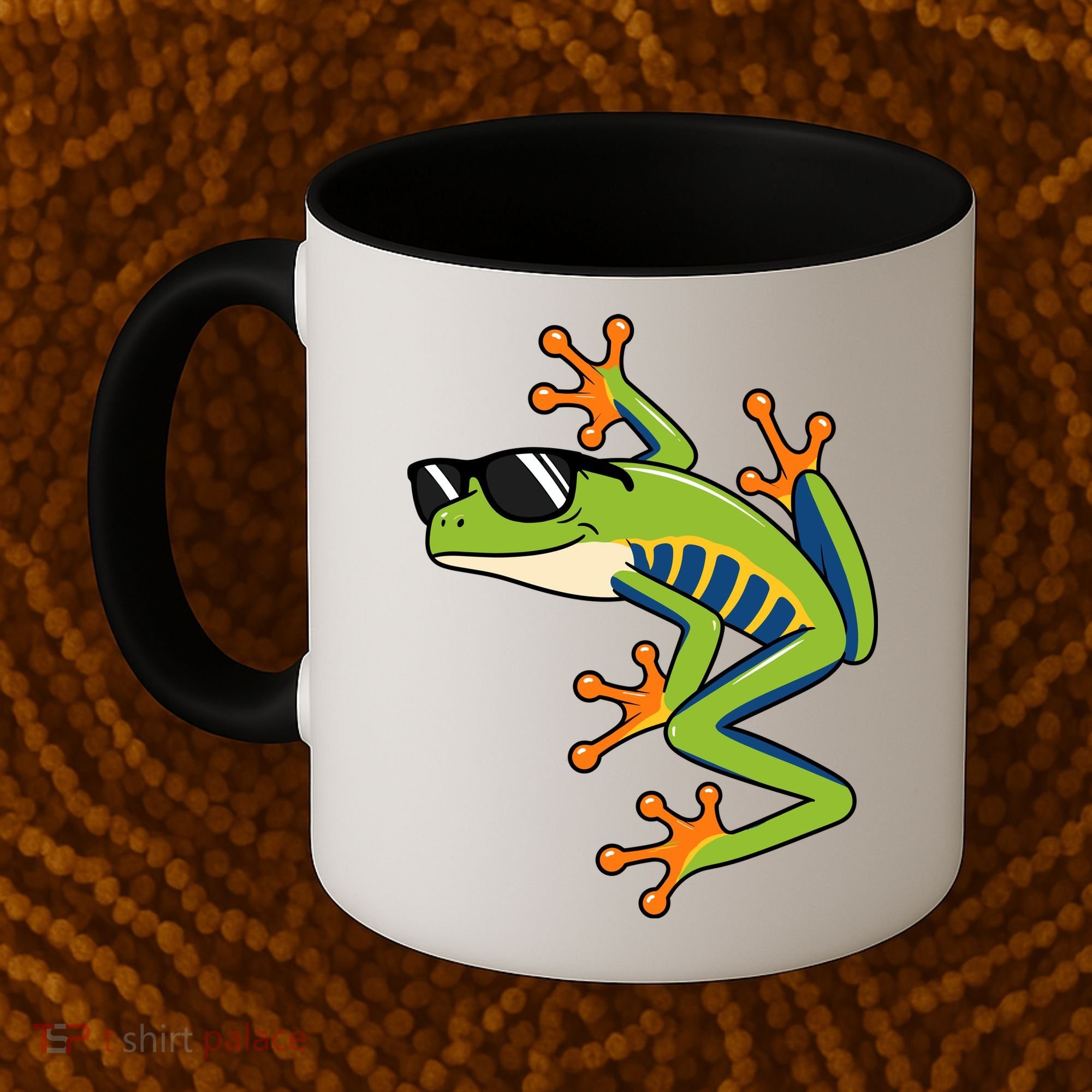 Cool Fun Cartoon Frog Sunglasses Summer Beach Coffee Mug
