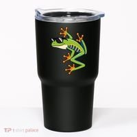 Cool Fun Cartoon Frog Sunglasses Summer Beach Tumbler thumb 0