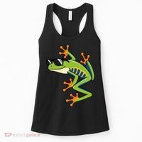 Cool Fun Cartoon Frog Sunglasses Summer Beach Women's Tank Top thumb 0
