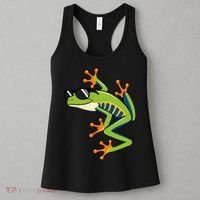 Cool Fun Cartoon Frog Sunglasses Summer Beach Women's Tank Top thumb 3