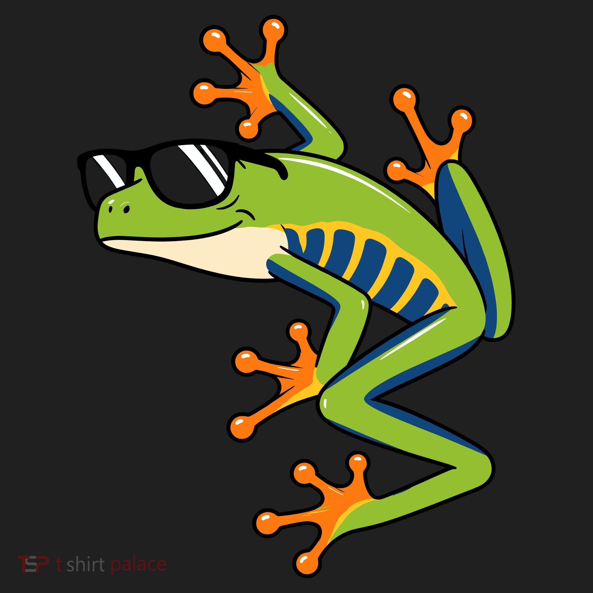Cool Fun Cartoon Frog Sunglasses Summer Beach Golf Towel