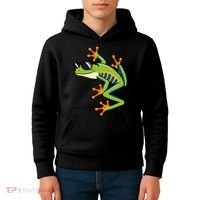 Cool Fun Cartoon Frog Sunglasses Summer Beach Kids Hoodie thumb 4