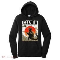 Catzilla Funny Cat Lover Kitten Catzilla Cat Japanese Art Women's Hoodie thumb 0