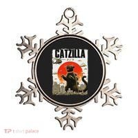 Catzilla Funny Cat Lover Kitten Catzilla Cat Japanese Art Ornament thumb 0