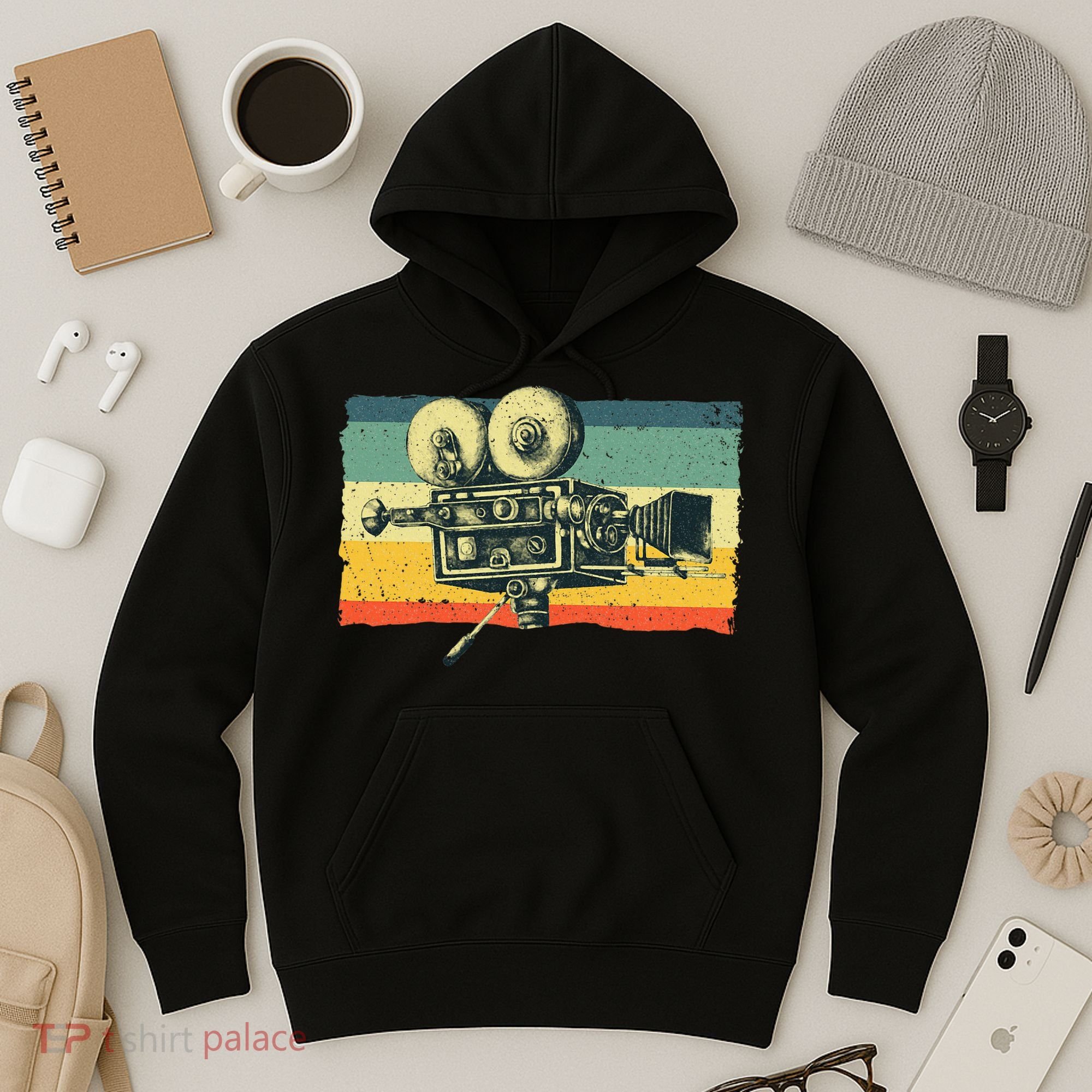 Cool Filmmaker Camera Movie Making Filmmaking Hoodie
