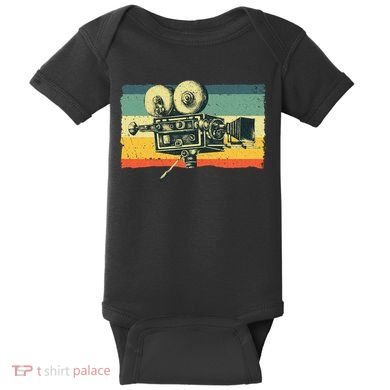 Cool Filmmaker Camera Movie Making Filmmaking Baby Bodysuit