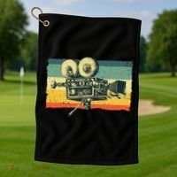Cool Filmmaker Camera Movie Making Filmmaking Golf Towel thumb 1