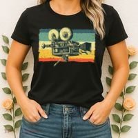 Cool Filmmaker Camera Movie Making Filmmaking Women's T-Shirt thumb 2