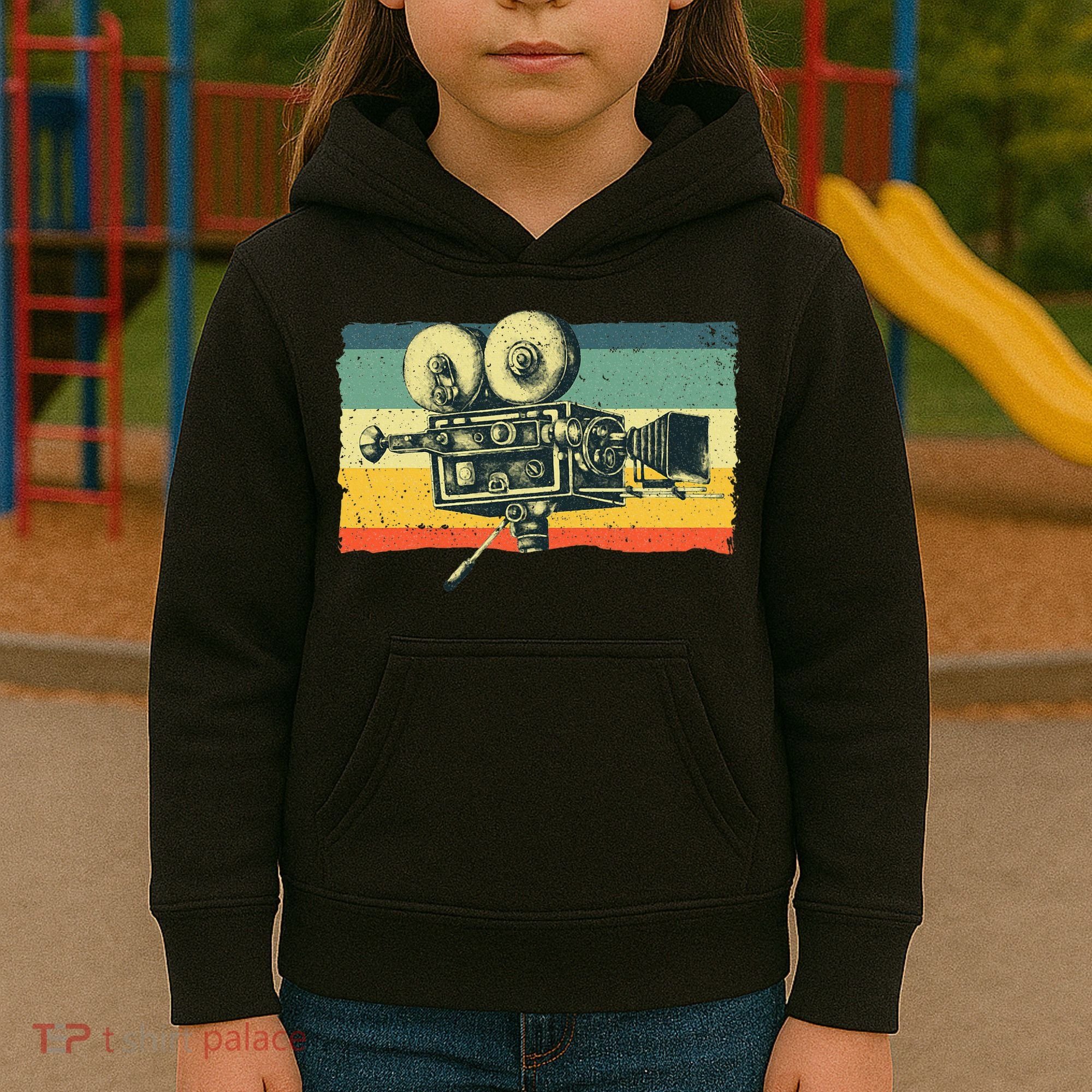 Cool Filmmaker Camera Movie Making Filmmaking Kids Hoodie