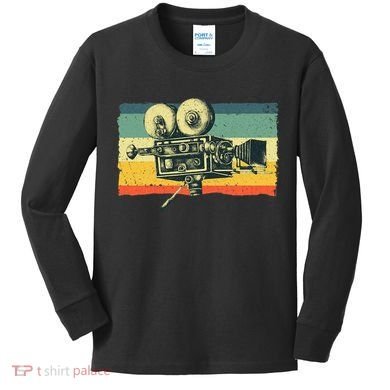 Cool Filmmaker Camera Movie Making Filmmaking Kids Long Sleeve Shirt