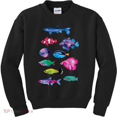 Colorful Fishes Kids Sweatshirt