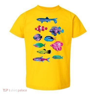 Colorful Fishes Toddler T-Shirt