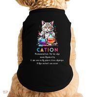 Cation Funny Chemistry Humor Science Teacher Cat Pun Gift Doggie Tank thumb 0