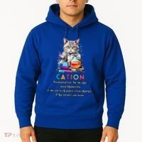 Cation Funny Chemistry Humor Science Teacher Cat Pun Gift Hoodie thumb 2