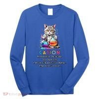 Cation Funny Chemistry Humor Science Teacher Cat Pun Gift Long Sleeve Shirt thumb 0