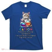 Cation Funny Chemistry Humor Science Teacher Cat Pun Gift T-Shirt thumb 0