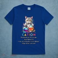Cation Funny Chemistry Humor Science Teacher Cat Pun Gift T-Shirt thumb 5