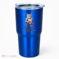 Cation Funny Chemistry Humor Science Teacher Cat Pun Gift Tumbler thumb 0