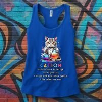 Cation Funny Chemistry Humor Science Teacher Cat Pun Gift Women's Tank Top thumb 3