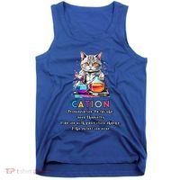 Cation Funny Chemistry Humor Science Teacher Cat Pun Gift Tank Top thumb 0