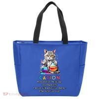 Cation Funny Chemistry Humor Science Teacher Cat Pun Gift Tote Bag thumb 0