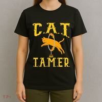 Circus Funny Cat Tamer Cat Tamer Costume T-Shirt thumb 4
