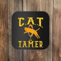 Circus Funny Cat Tamer Cat Tamer Costume Coaster thumb 0