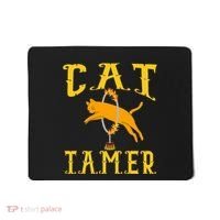 Circus Funny Cat Tamer Cat Tamer Costume Mousepad thumb 0