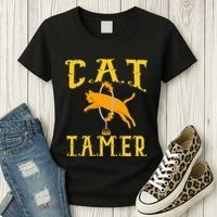 Circus Funny Cat Tamer Cat Tamer Costume Women's T-Shirt thumb 3